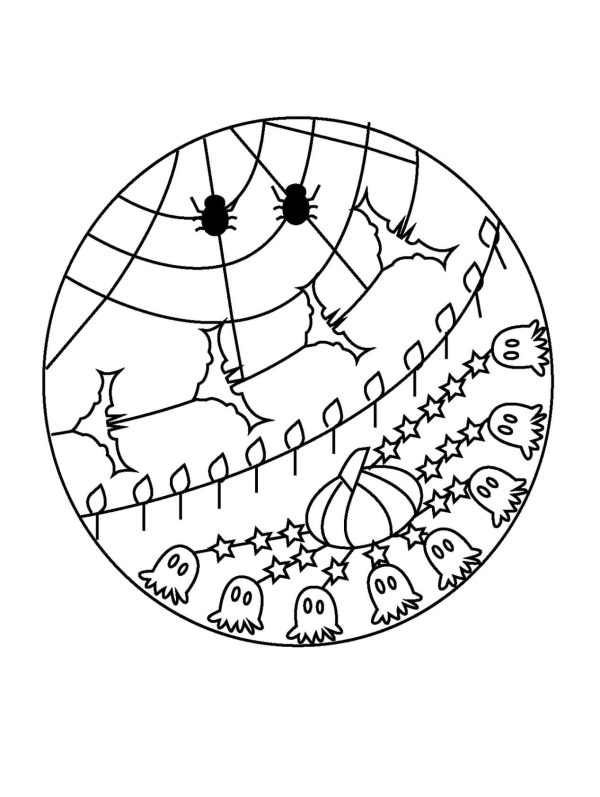 Awesome Halloween Mandala