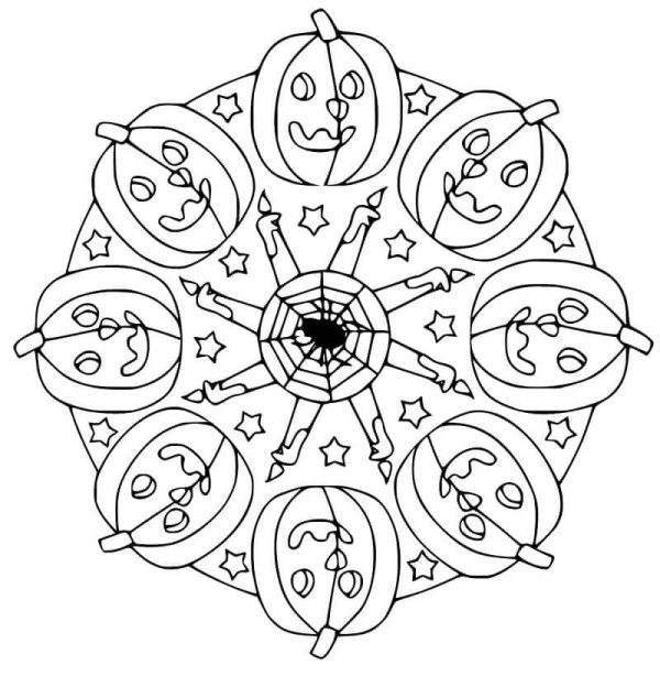 Basic Halloween Mandala