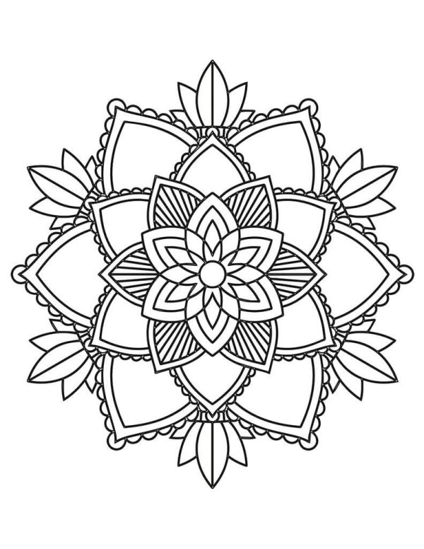 Easy Flower Mandala