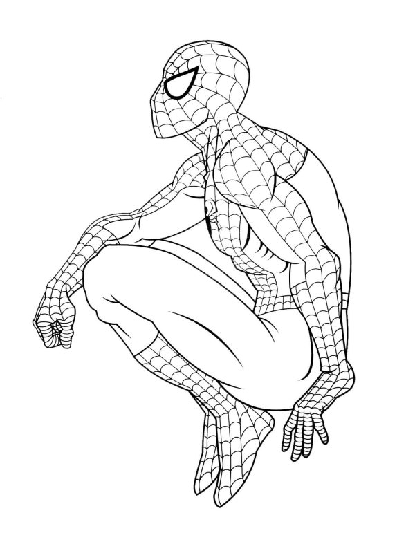 Spiderman Sitting