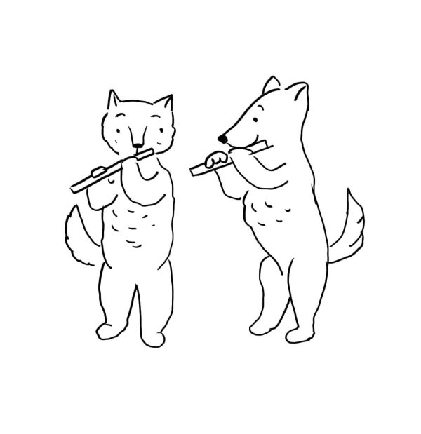 Animals Playing the Flute