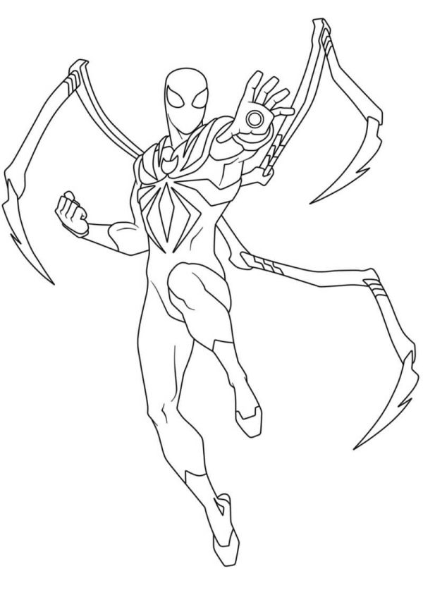 Cartoon Iron-Spider Armor