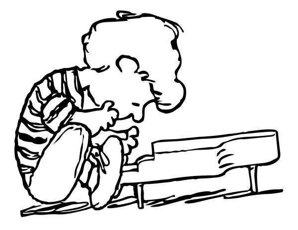 Drawing Kid and Piano