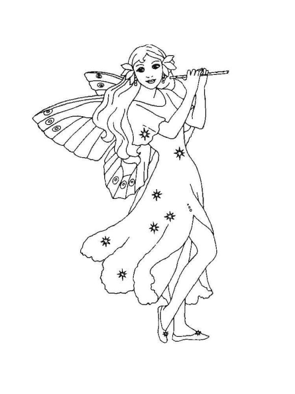 Fairy playing the Flute
