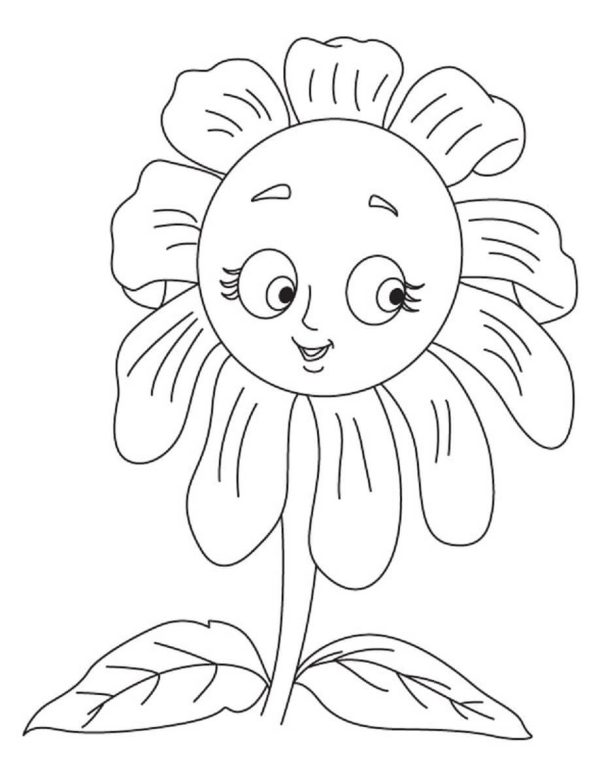 Fun Cartoon Sunflower