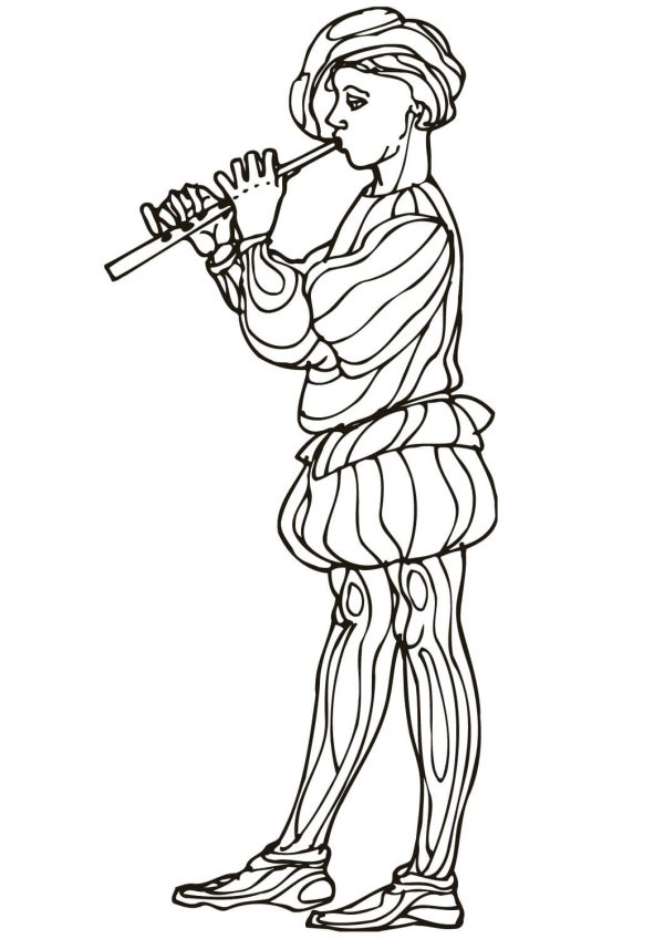 Girl playing Flute