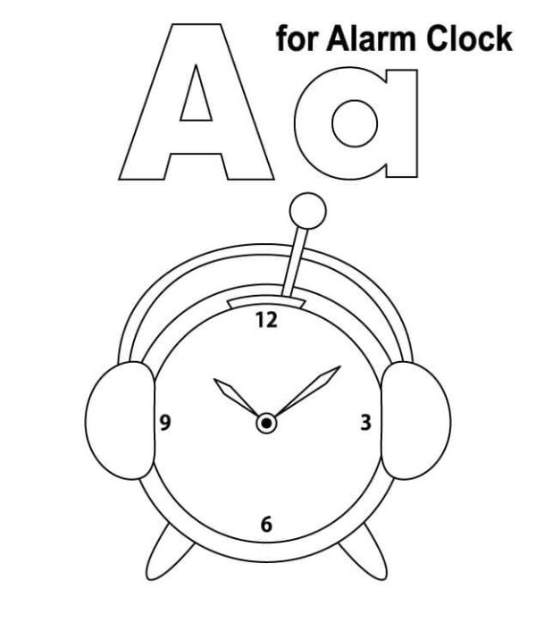 Letter A for Alarm Clock