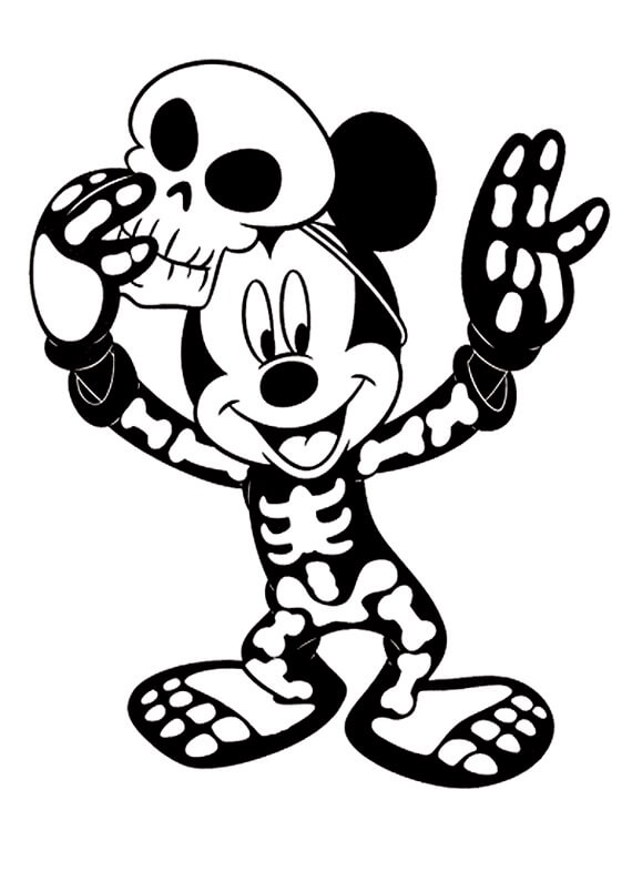 Mickey and Skeleton Costume