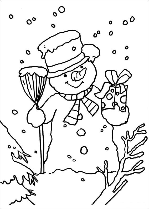 Snowman at Christmas