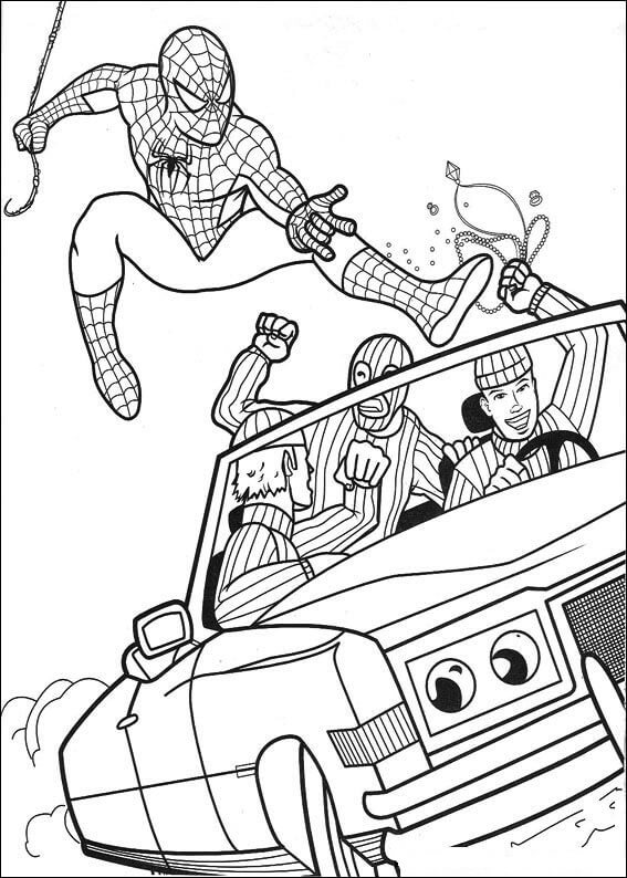 Spiderman Catches Criminals
