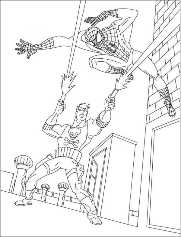 Spiderman vs Villian