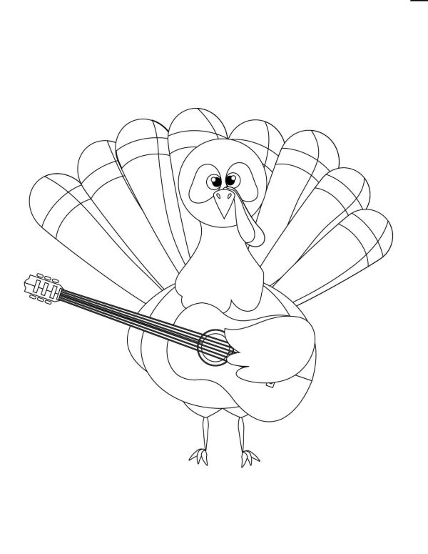 Turkey Playing Guitar