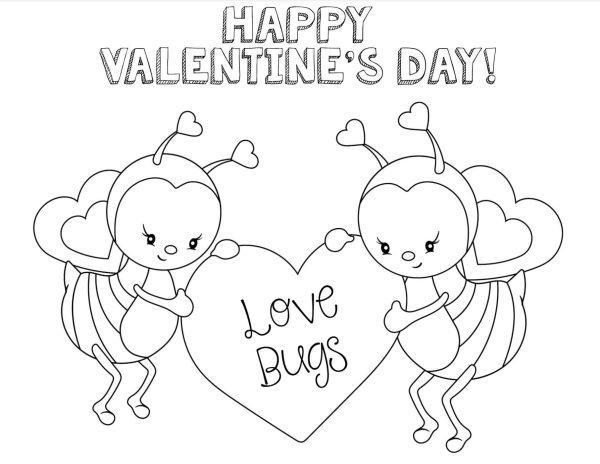 Two Bees in Happy Valentine’s Day