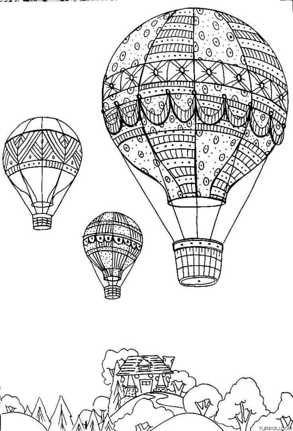 Basic Three Hot Air Balloons