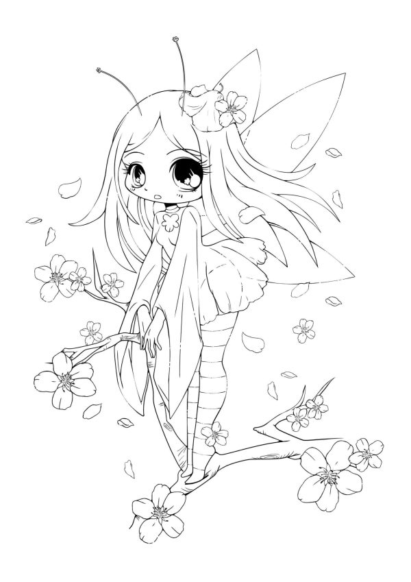 Fairy on Cherry Blossom