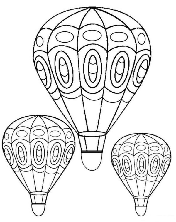 Three Hot Air Balloons