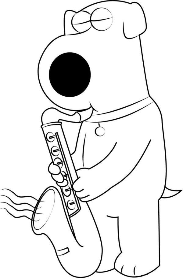 Brian Griffin playing Saxophone