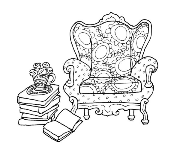 Chair with Books