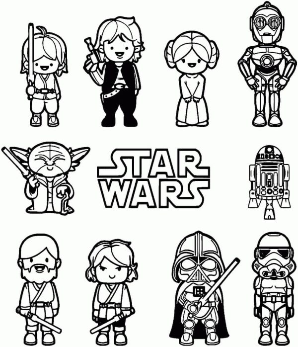 Chibi Characters of Star Wars