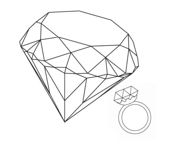 Diamond and Diamond Ring