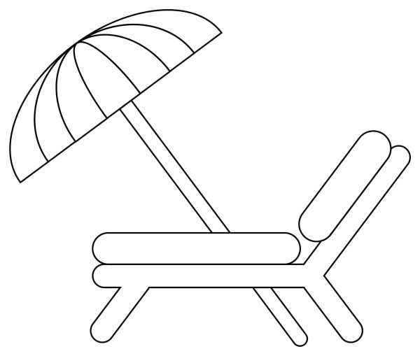 Easy Beach Chair with Umbrella