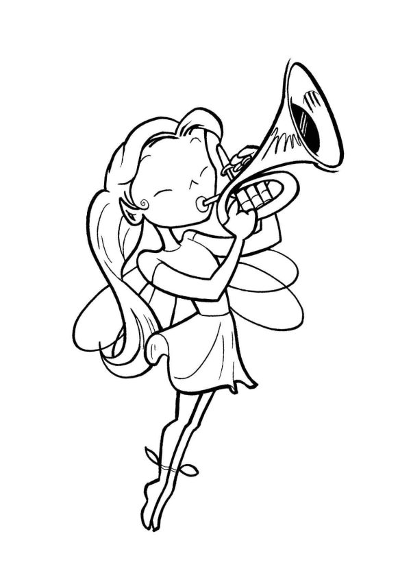 Fairy Playing the Trumpet