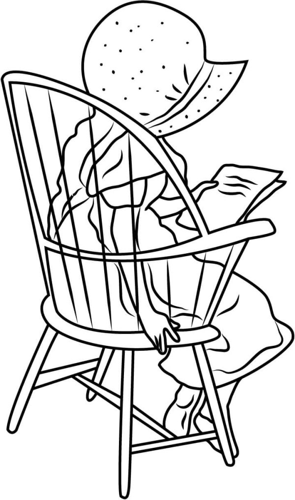 Holly Hobbie sitting on Chair