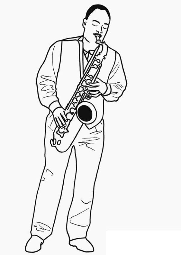 Man playing Saxophone