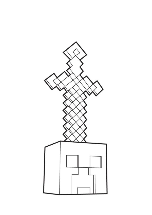 Minecraft Sword in a Stone