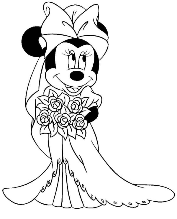 Minnie Mouse in a Wedding Dress