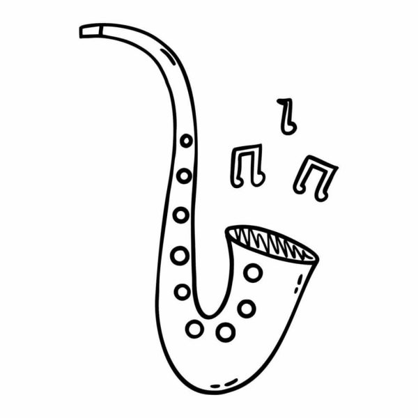 Saxophone and Sheet Music
