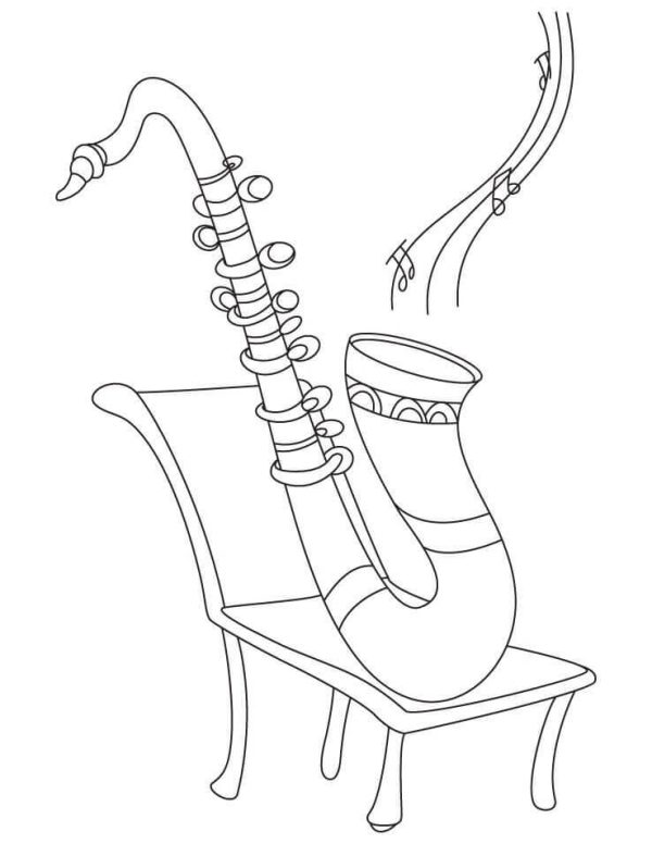 Saxophone in Chair