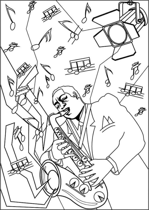 Saxophonist playing Saxophone