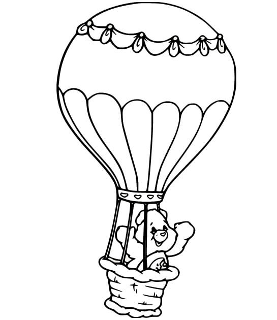 Teddy Bear in Hot Air Balloon