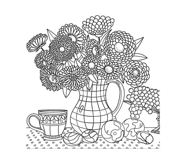 Vase of Flowers Anti Stress