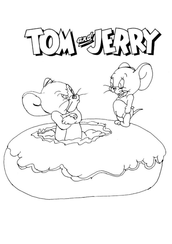 Jerry And Tuffy With Donut