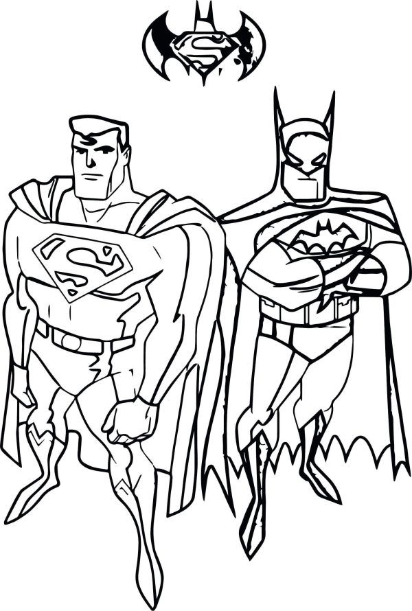 Superman And Batman Standing