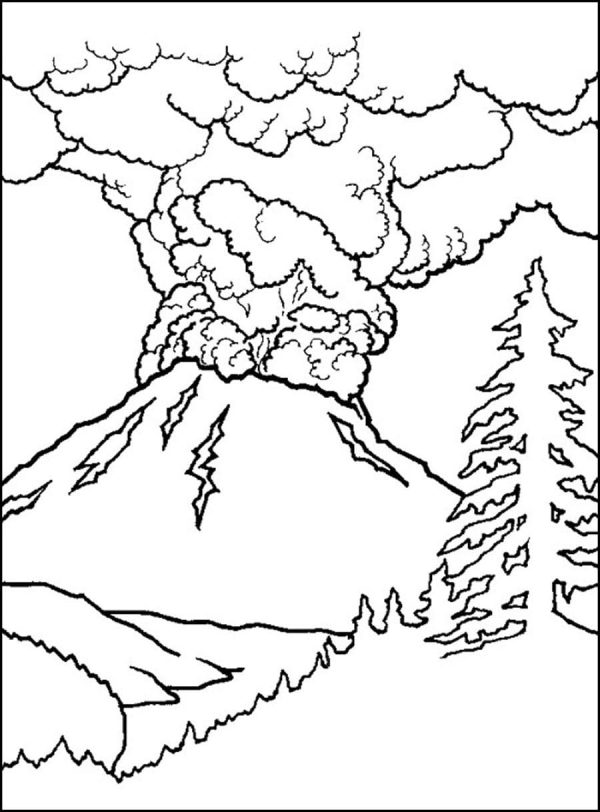 Free Print Volcano Image