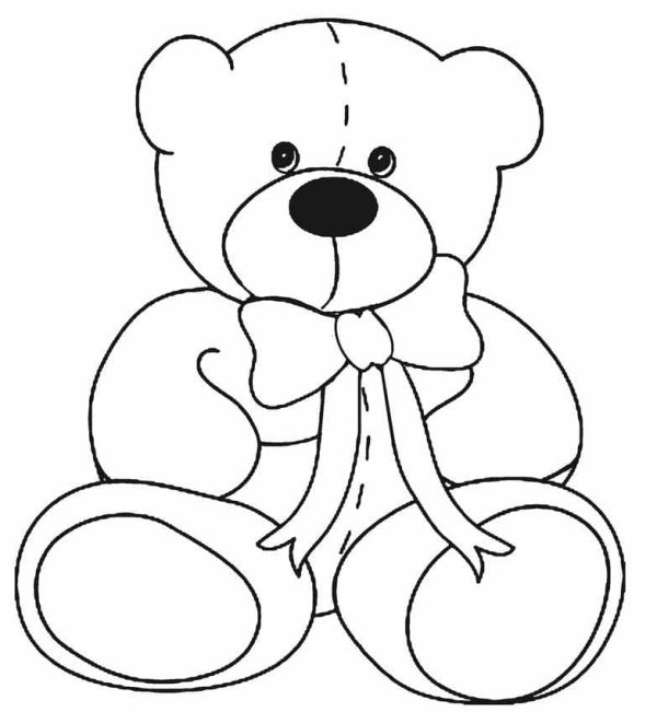 Free Teddy Bear Outline