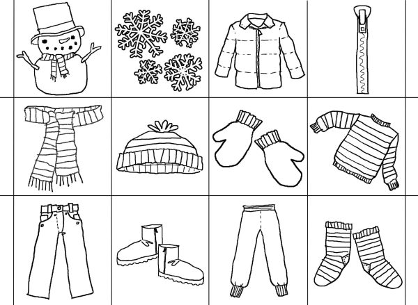 Print Winter Clothes