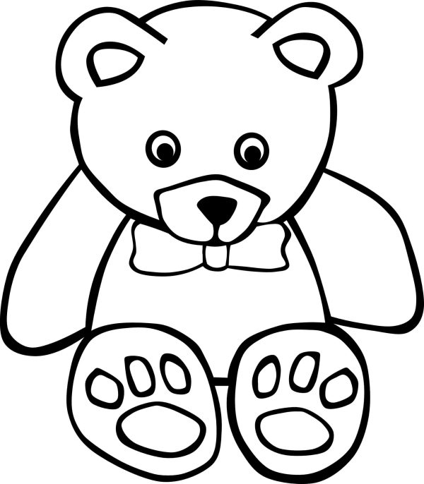 Simple Drawing Teddy Bear