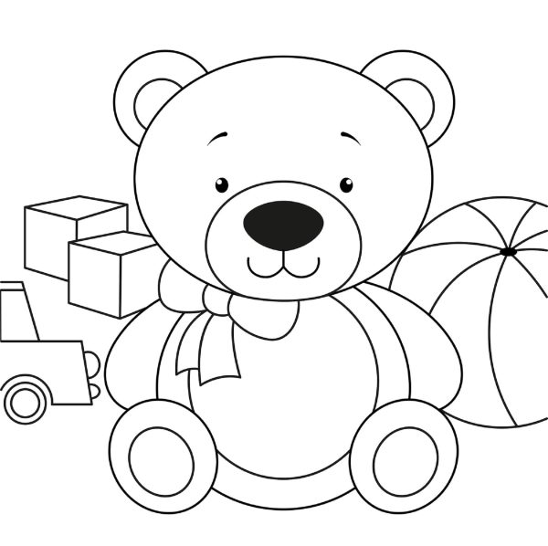 Teddy Bear With Toys
