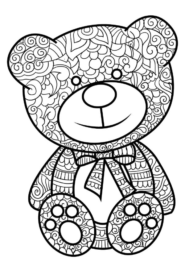 Zentangle Teddy Bear