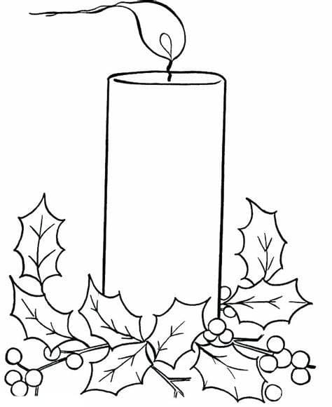 Candle With Leaves