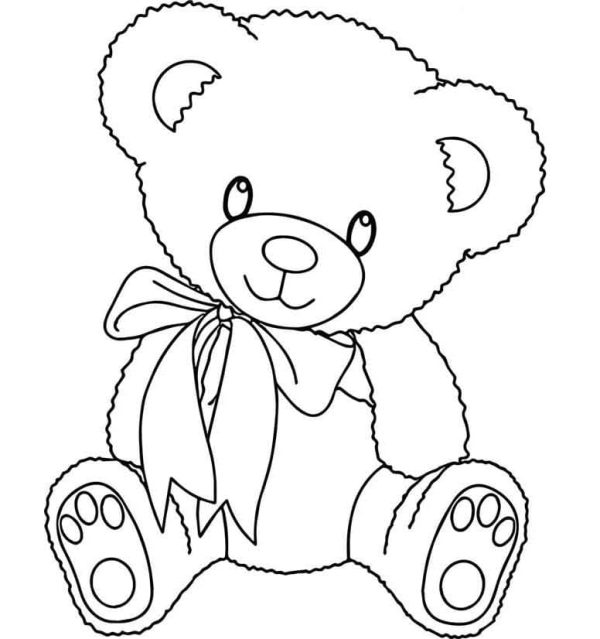 Cute Teddy Bear Sitting