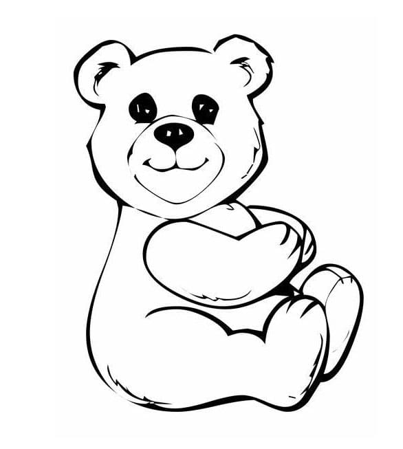 Drawing Teddy Bear Sitting