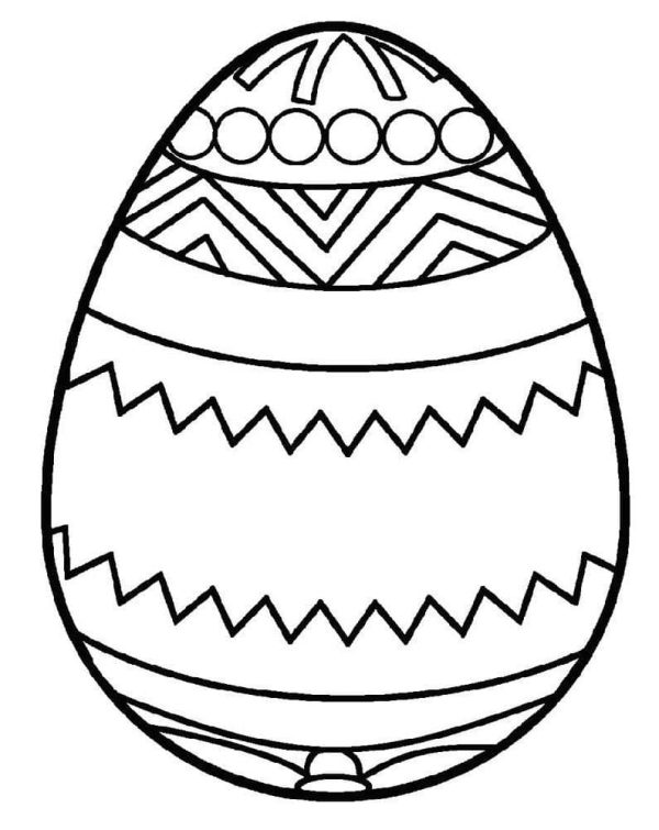 Print Easter Egg Outline