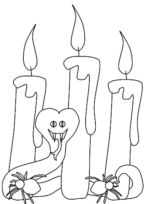 Snake With Candles