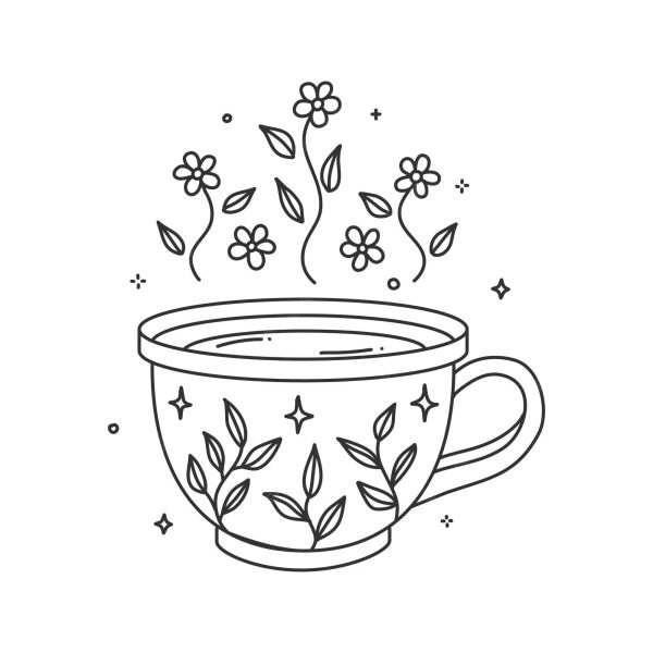Beautiful Cup With Flower