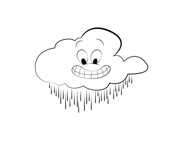 Funny Cartoon Cloud